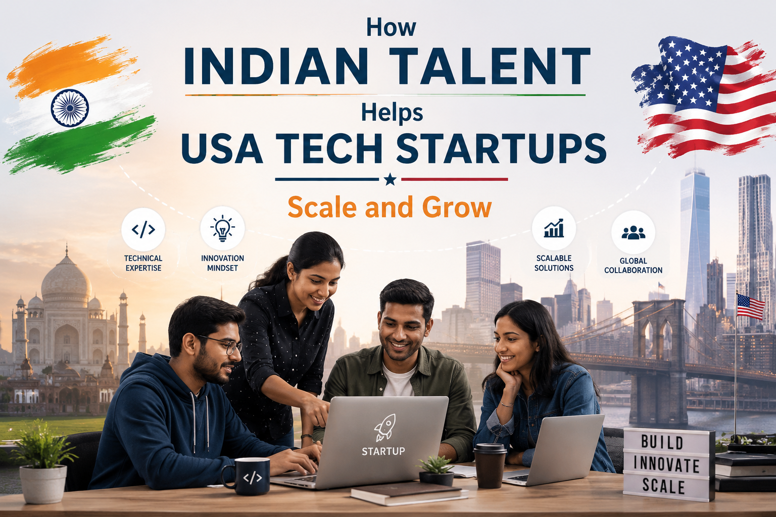 How Indian Talent Helps USA Tech Startups Scale and Grow